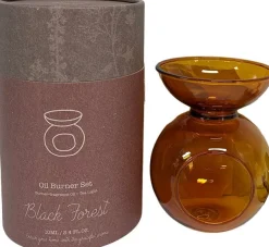 Intratuin olie geurbrander met geurolie Indi Black Forest bruin D 11 H 18 cm