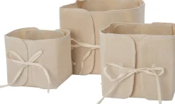 Intratuin opbergmand Canny beige 12 x 12 x 12 cm