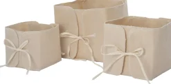 Intratuin opbergmand Canny beige 18 x 18 x 18 cm