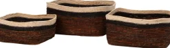 Intratuin opbergmand Didi naturel / zwart / bruin D 33 H 16 cm