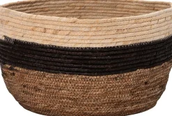 Intratuin opbergmand Didi naturel / zwart / bruin D 26 H 16 cm