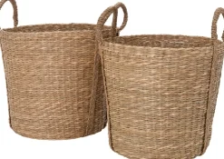 Intratuin opbergmand Hellen naturel D 34 H 49 cm