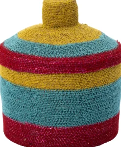 Intratuin opbergmand Jimi blauw / rood / geel D 23 H 28 cm