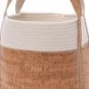 Intratuin opbergmand Julan wit / naturel D 34 H 35 cm