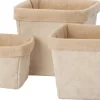 Intratuin opbergmand Linda beige 12 x 12 x 12 cm
