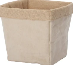 Intratuin opbergmand Linda beige 12 x 12 x 12 cm