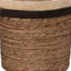 Intratuin opbergmand Pipa naturel / zwart / bruin D 28 H 27 cm