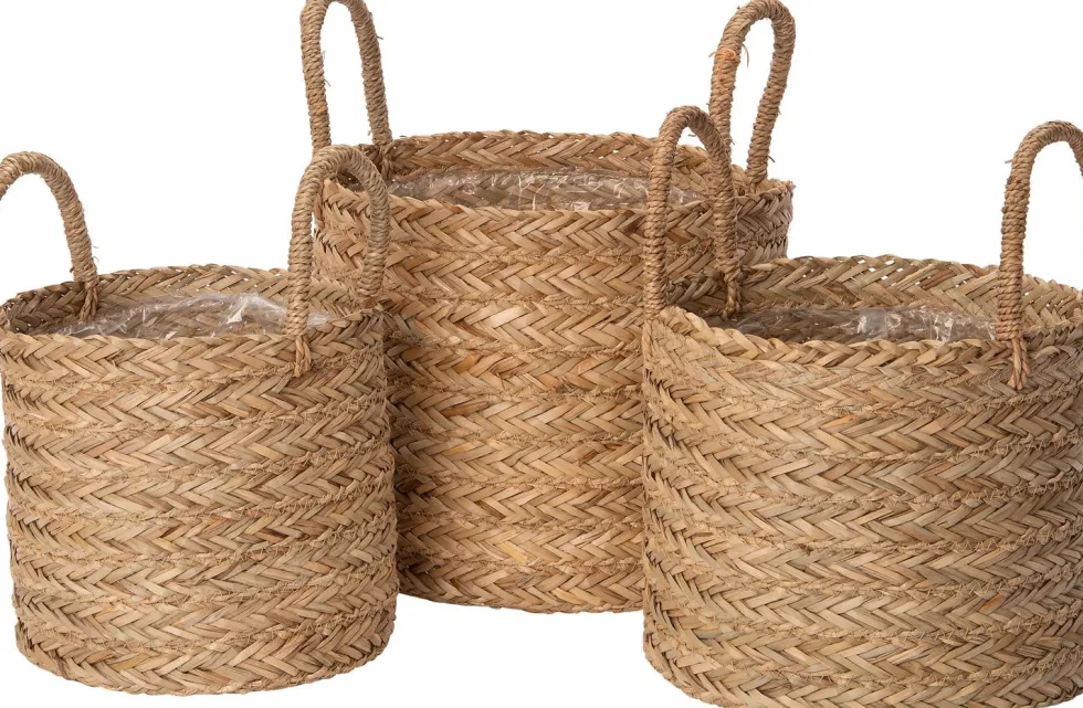 Intratuin opbergmand / plantenmand Senja naturel D 30 H 26 cm