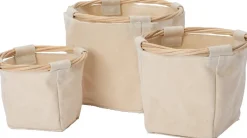 Intratuin opbergmand Ratan beige D 12 H 12 cm