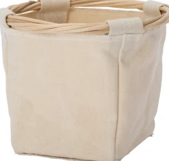 Intratuin opbergmand Ratan beige D 12 H 18 cm