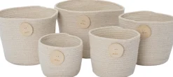 Intratuin opbergmand Roppy beige D 15 H 13 cm