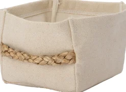 Intratuin opbergmand Widdy beige 24 x 16 x 14 cm