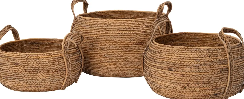 Intratuin opbergmand Zion naturel D 37 H 25 cm