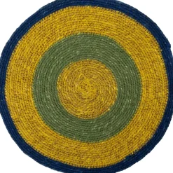 Intratuin placemat Elke groen / geel D 30 cm