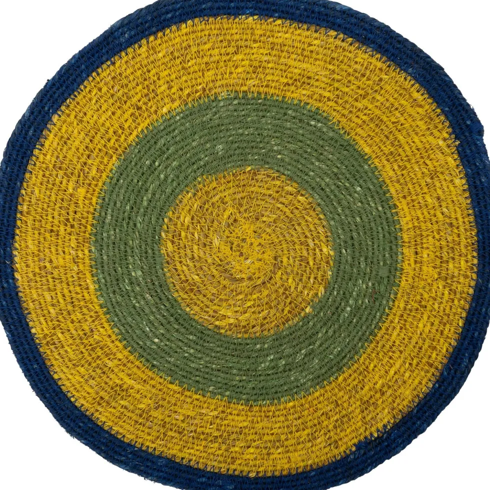 Intratuin placemat Elke groen / geel D 30 cm