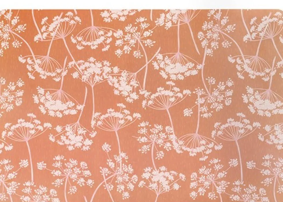 Intratuin placemat Flora rood 45 x 30 cm