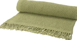 Intratuin plaid Ive groen 130 x 170 cm