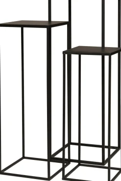 Intratuin plantentafel Teun zwart 22 x 22 x 60 cm