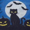 Intratuin rubber mat zwarte kat blauw 60 x 40 cm