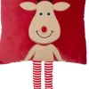 Intratuin sierkussen Beso rendier rood / bruin 40 x 65 x 10 cm