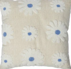 Intratuin sierkussen Bodi crème / blauw 43 x 43 cm