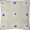 Intratuin sierkussen Bodi crème / paars 43 x 43 cm