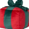 Intratuin sierkussen Cadeau rood / groen 20 x 20 cm
