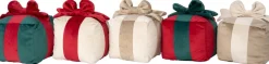 Intratuin sierkussen Cadeau rood / groen 20 x 20 cm