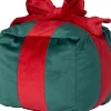 Intratuin sierkussen Cadeau groen / rood 15 x 15 cm