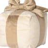 Intratuin sierkussen Cadeau crème / taupe 20 x 20 cm