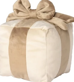 Intratuin sierkussen Cadeau crème / taupe 20 x 20 cm