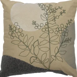 Intratuin sierkussen Fiora beige / grijs 45 x 45 x 5 cm