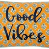Intratuin sierkussen Fleur Good Vibes oranje 30 x 50 cm
