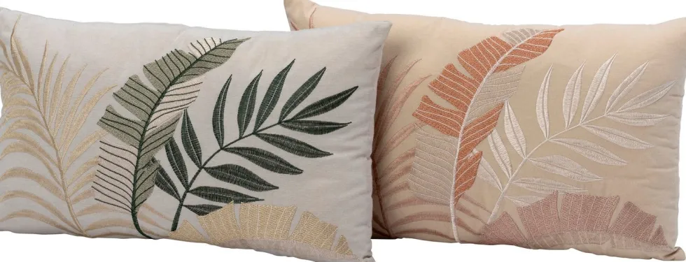 Intratuin sierkussen Ginni beige / bruin 50 x 30 cm