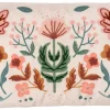 Intratuin sierkussen Ginni crème / roze / groen 50 x 30 cm