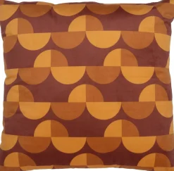 Intratuin sierkussen Graham bruin / geel 45 x 45 cm