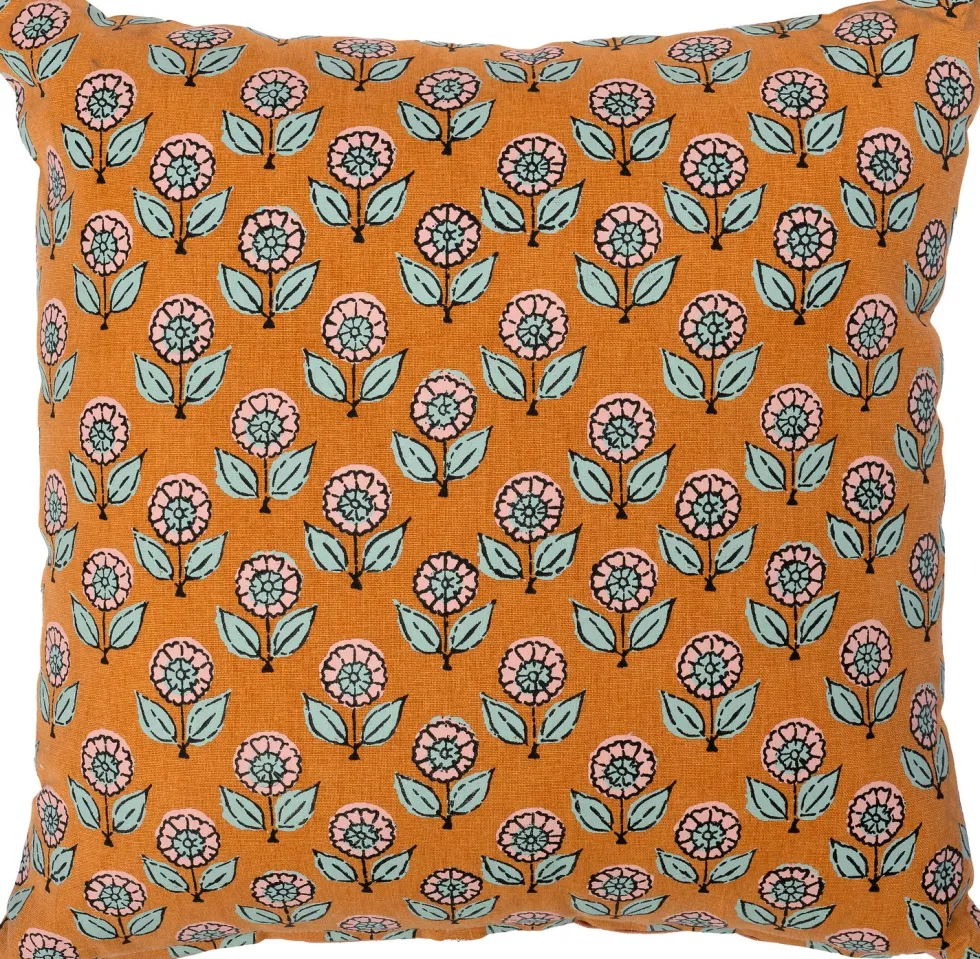 Intratuin sierkussen Hanoi oranje / groen 45 x 45 x 10 cm
