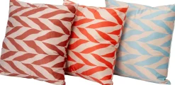 Intratuin sierkussen Kenley blauw / beige 45 x 45 cm