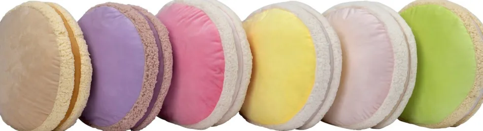 Intratuin sierkussen Macaron roze D 34 cm