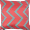 Intratuin sierkussen Mumbai roze / groen 45 x 45 x 10 cm