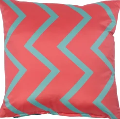 Intratuin sierkussen Mumbai roze / groen 45 x 45 x 10 cm
