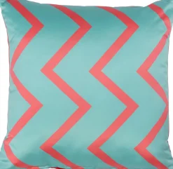 Intratuin sierkussen Mumbai groen / roze 45 x 45 x 10 cm