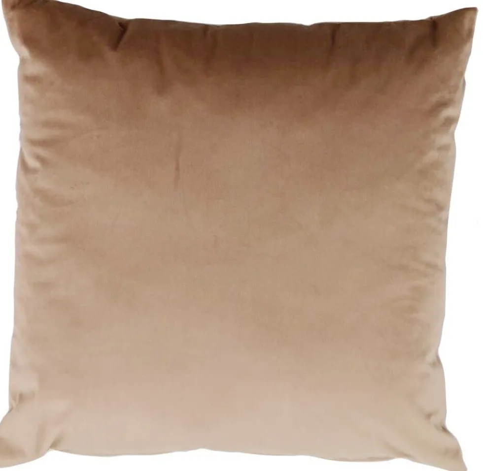 Intratuin sierkussen Velours beige 45 x 45 cm