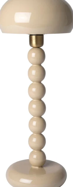 Intratuin tafellamp Minos beige D 22 H 32 cm