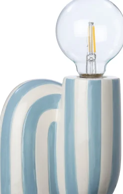 Intratuin tafellamp Nanna wit / blauw 14,5 x 10,5 x 23 cm