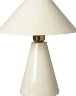 Intratuin tafellamp Oak crème D 26 H 32 cm