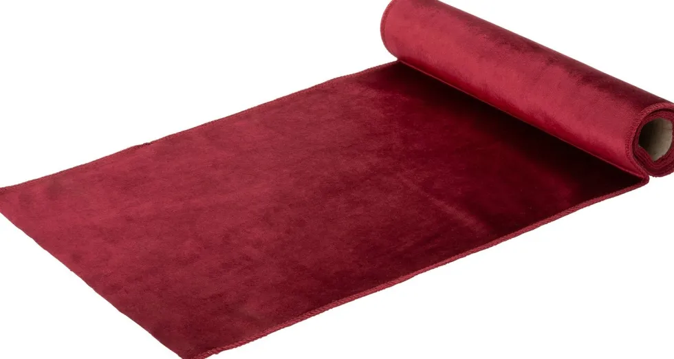 Intratuin tafelloper Dolly effen rood 200 x 35 cm