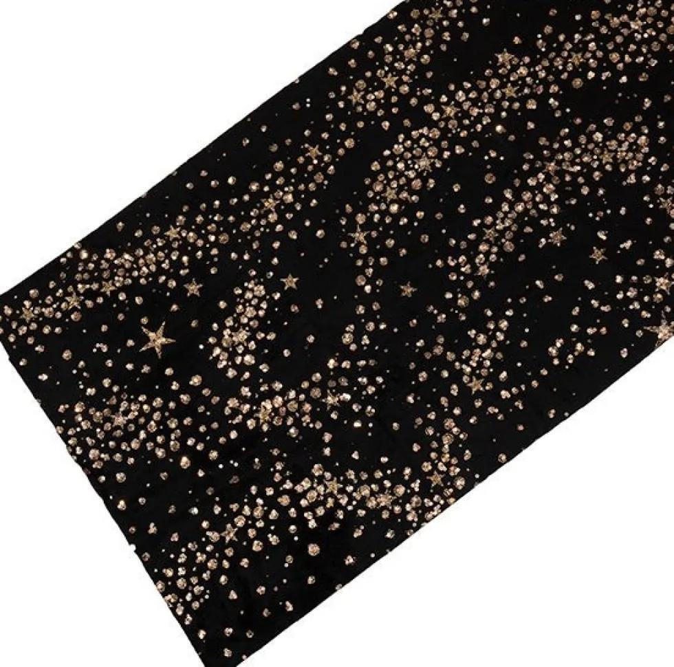 Intratuin tafelloper Robi zwart 40 x 150 cm