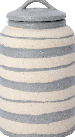 Intratuin voorraadpot Bia blauw / crème D 14,5 H 25 cm