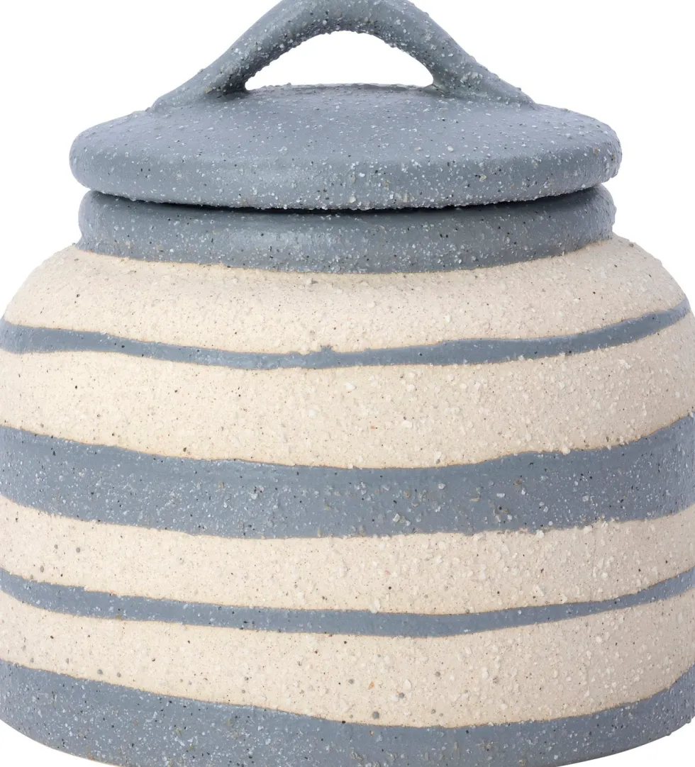 Intratuin voorraadpot Bia blauw / crème D 15 H 14,5 cm